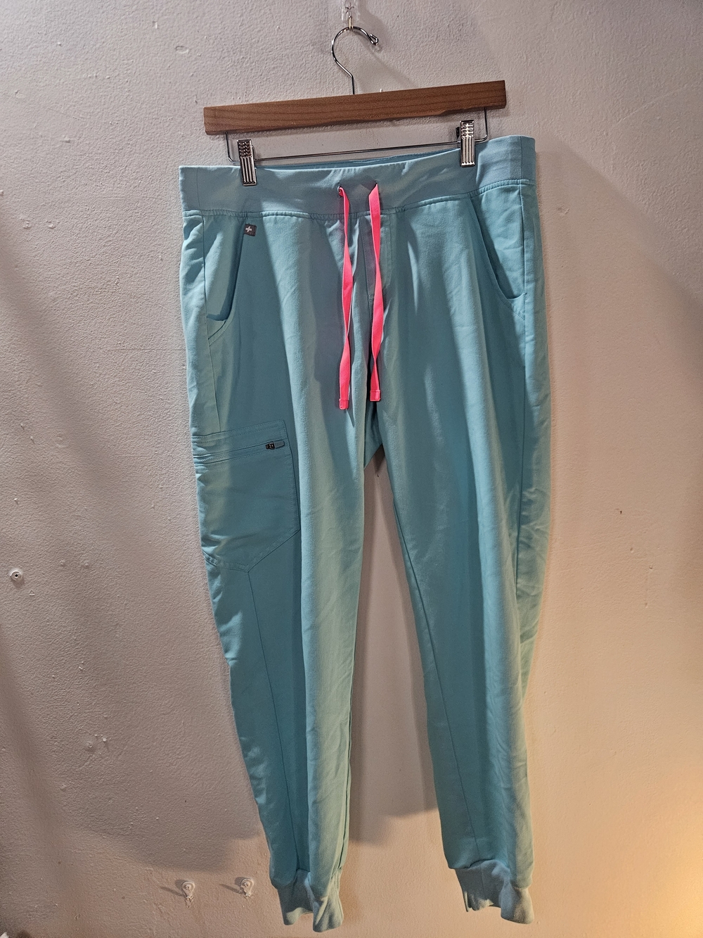 Figs Yola Scrub Pant Neon Blue